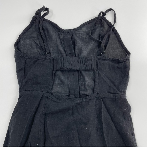Urban Outfitters Out From Under Black Button Down Open Back Dress - Picture 1 of 12